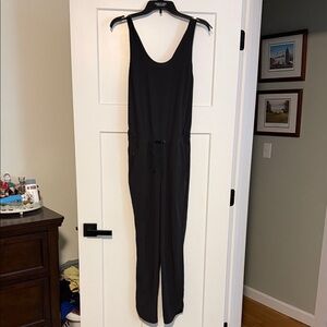 Patagonia Black Sleeveless Jumpsuit with Drawstring Waist